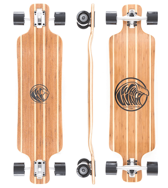 White Wave Bamboo Longboards, Best Longboards for Heavy Rider